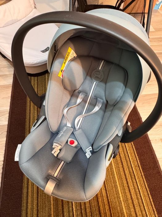 Cărucior CYBEX MELIO CARBON (fog grey)2 in 1 + Scoica Cybex Cloud G  i