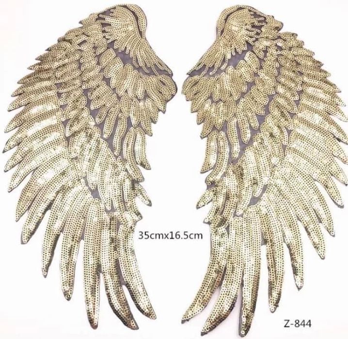 Нашивки за дрехи от пайети в златно и сребърно за 5 лева за чифт!