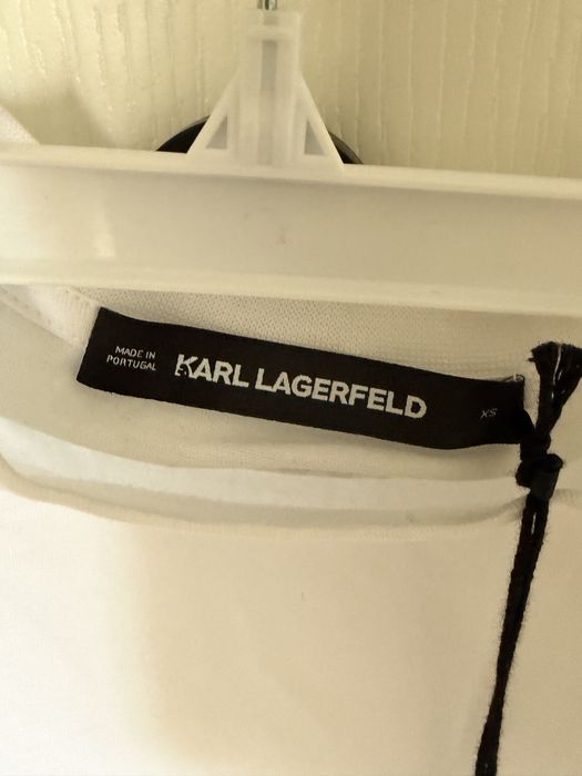 Нова! Karl Lagerfeld бяла тениска