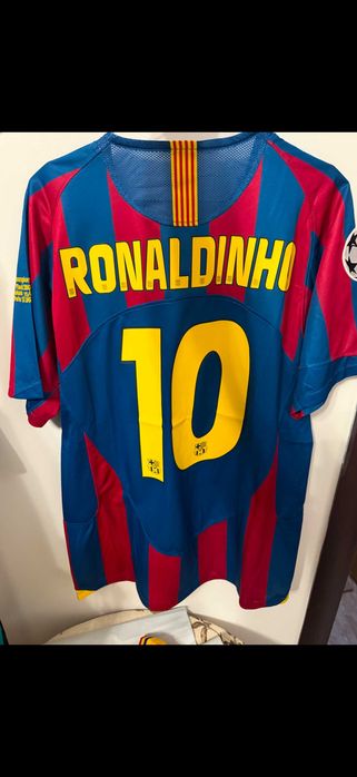 Tricou Ronaldinho Barcelona finala ucl 2006 champions league