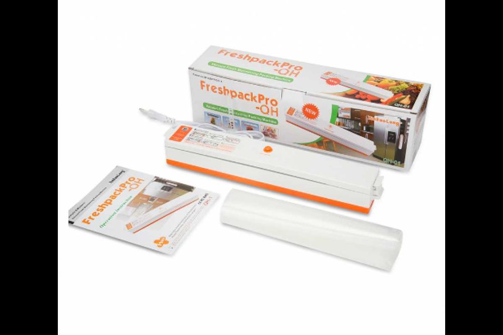 Машина-Уред за вакуумиране и запечатване на храна+ 10 бр. плика, вакум