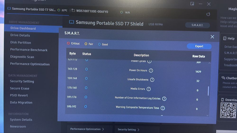 SSD Samsung t7 shield 4tb