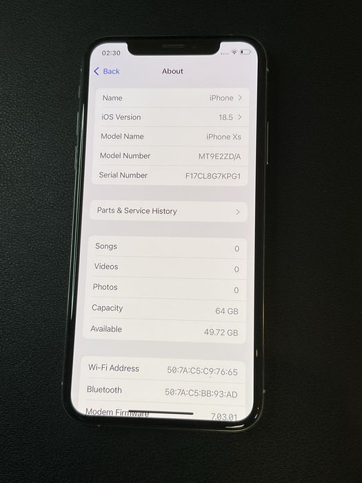 Apple iphone XS 64GB ID-XXL5187