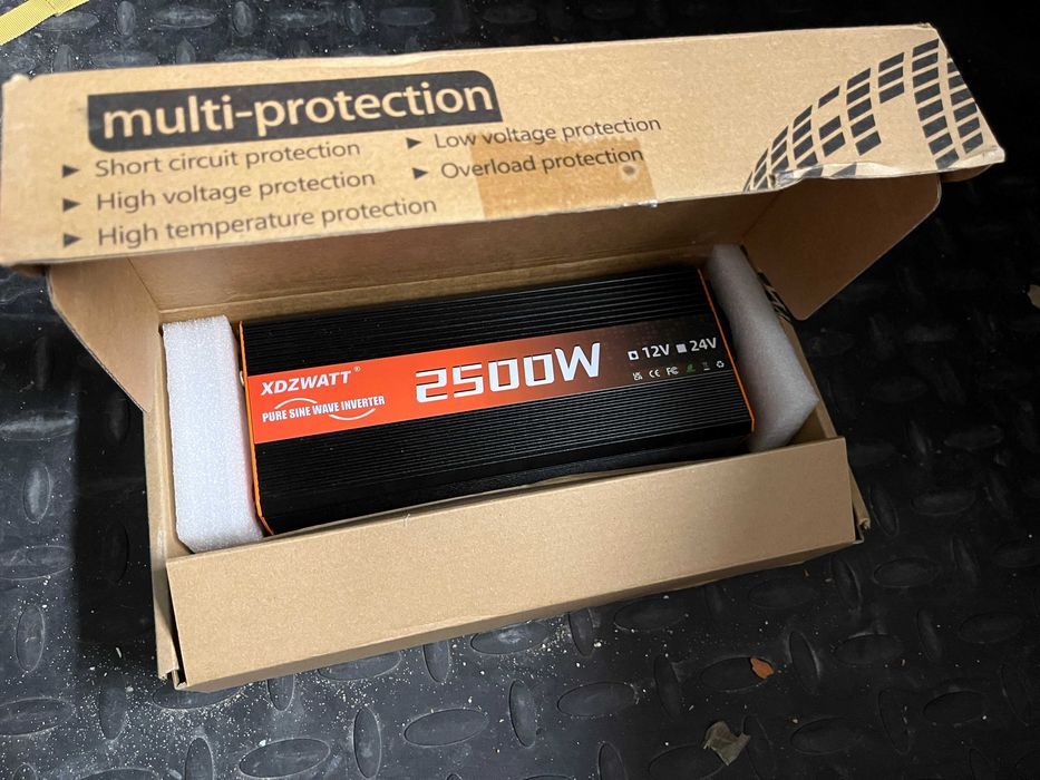 12V 1000W 2500W(Peak) инвертор