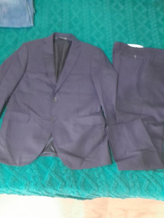 Costum negru barbati 52 2 piese