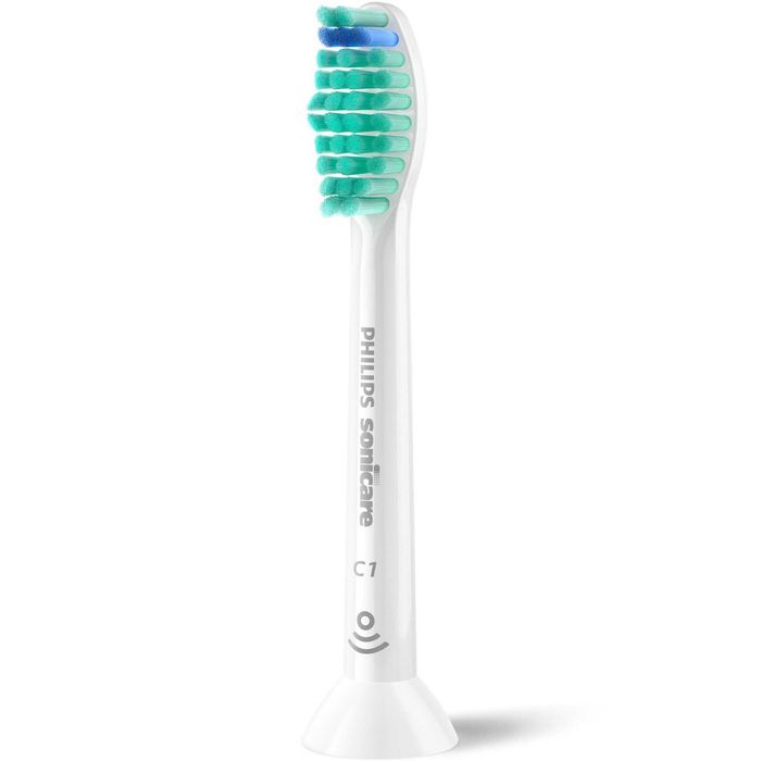 Rezerve Philips Sonicare Pro Results HX6012/87, pachet de 2 capete de periere, Standard, click-on, sincronizarea modurilor BrushSync, Alb