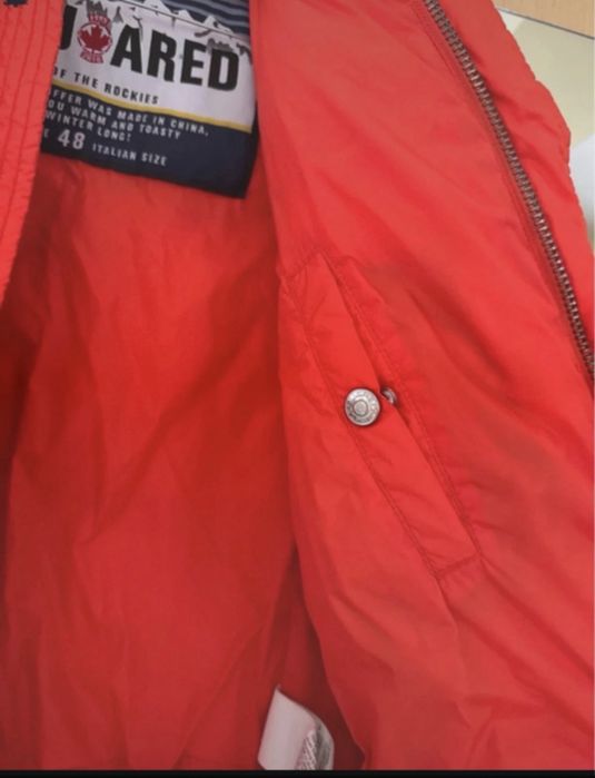 Dsquared originală geaca portocalie