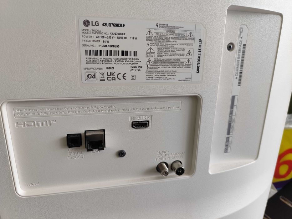 Телевизор LG 43" 43UQ76903