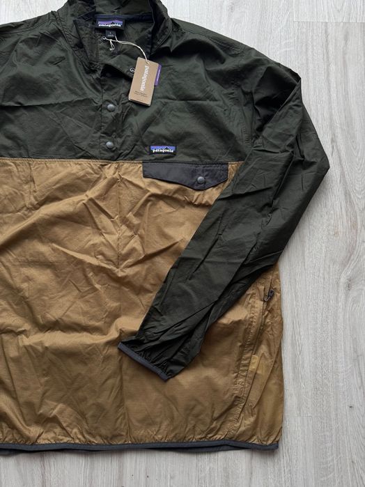 PATAGONIA Patagonia Houdini Snap T Pullover Size: L Khaki Sport