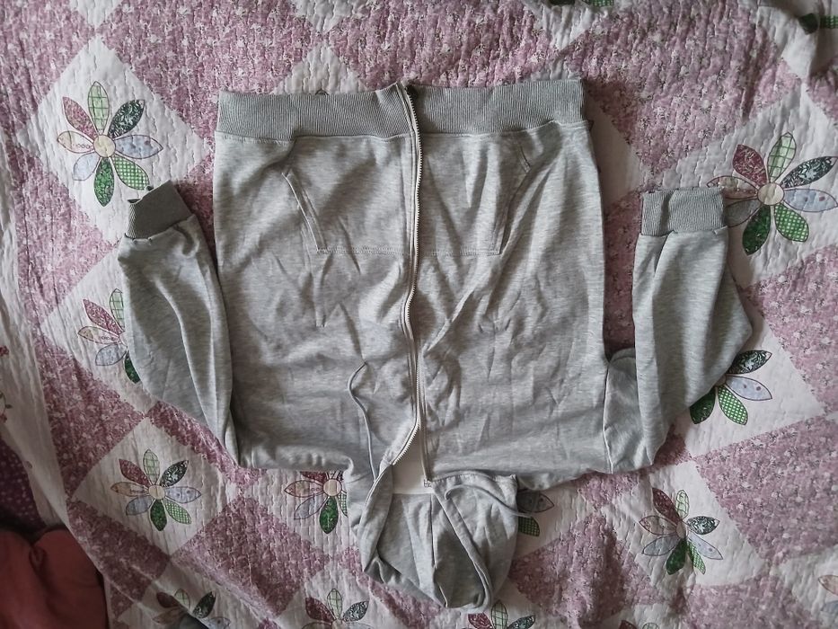 Кофта зипка серая