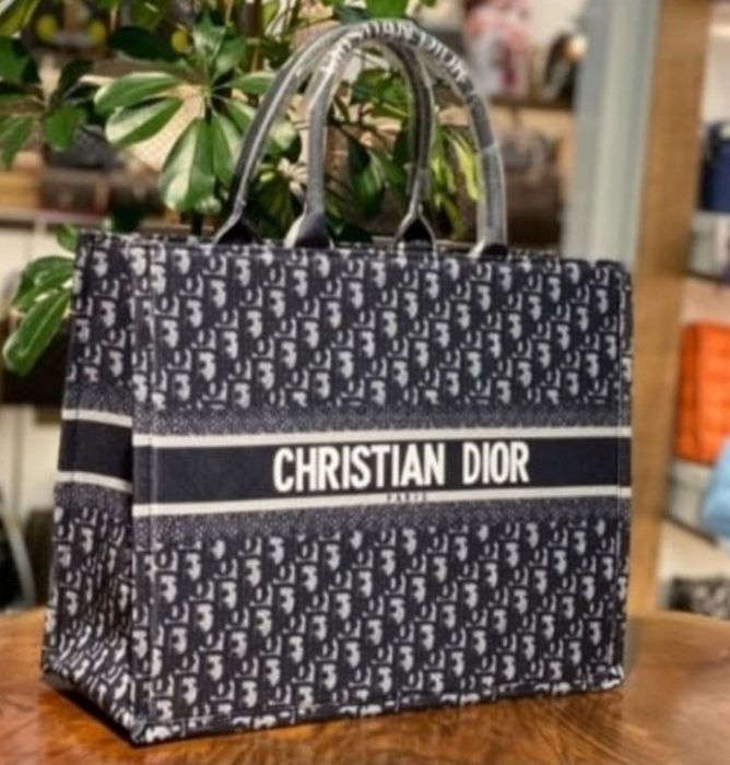 Set dama/geanta Dior material textil +portofel, saculet, etichetă