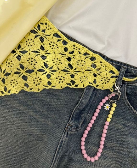 Косынка  - кроше.