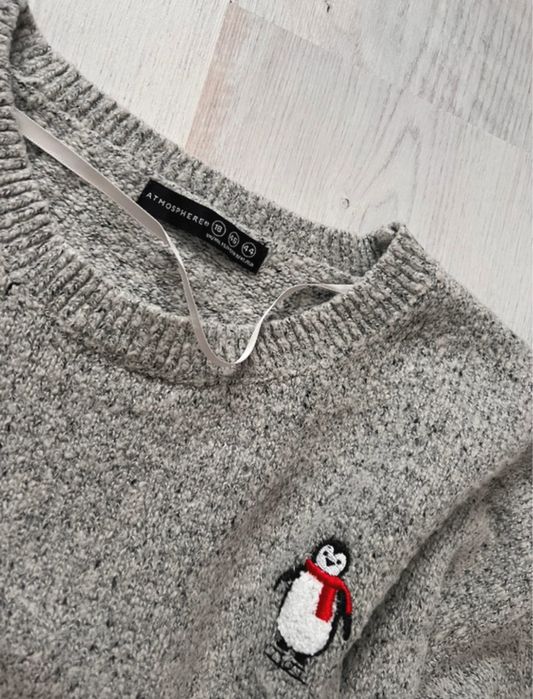 Bluza Atmosphere , XL , model de Craciun , model pinguin