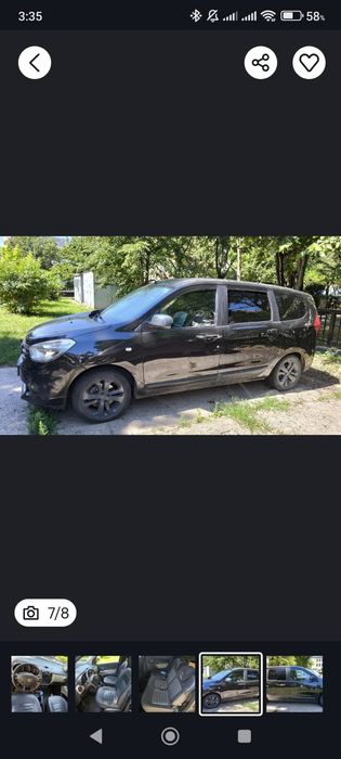 Vand dacia lodgy 5 locuri 1.2 cp 115