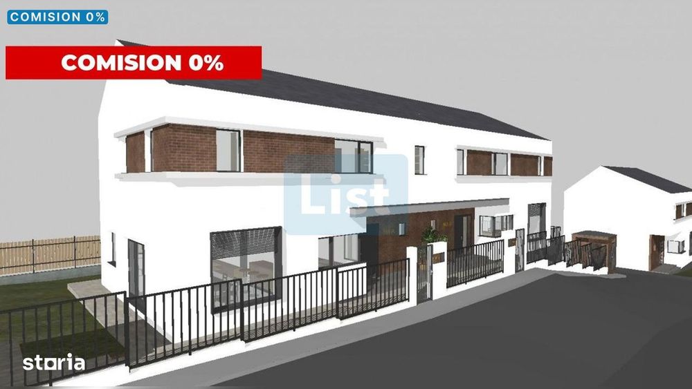 0% Comision – Duplex de vanzare, 126 mp, 280 mp teren, strada Câmpului
