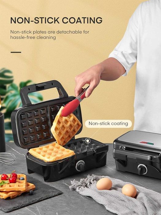 Грил/Тостер и Гофретник Fohere Sandwich Maker, 1200 W 3-in-1,Гаранция