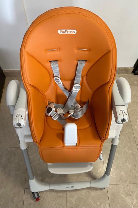 Vand Scaun de masa Peg Perego Prima Pappa Zero Follow Me, Portocaliu