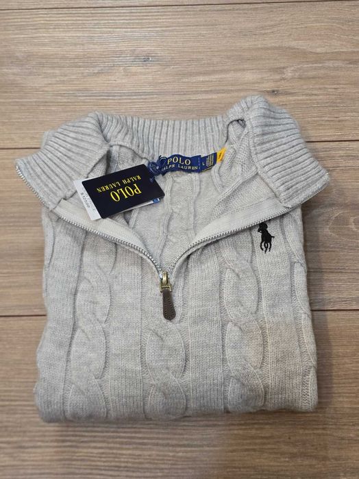 Pulover Ralph Lauren Fermoar ~ Marimea L ~ Nou