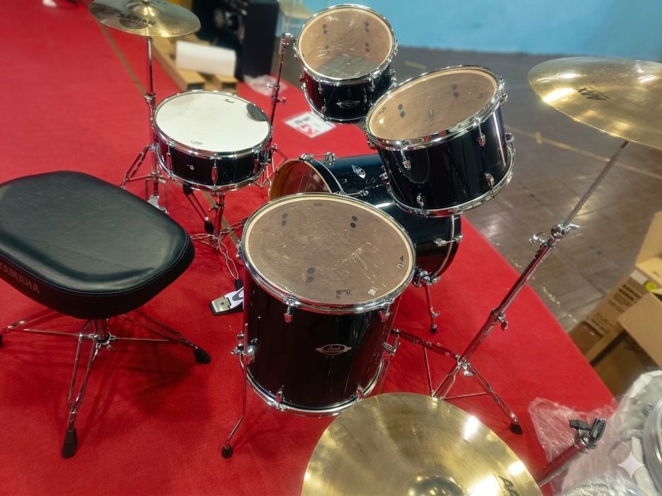 Продается ударная установка Pearl Export EXX (Jet Black) с допами