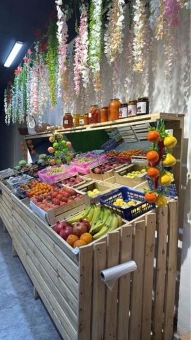 Овощная полка с зеркалом