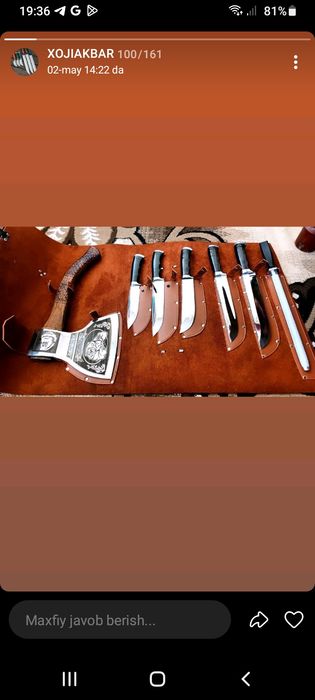 Nabor pichoqlar ustasida