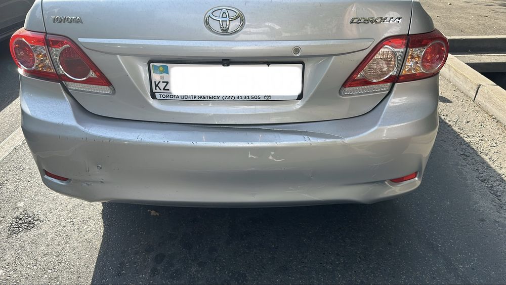 Задний рестайлинг бампер королла corolla e150