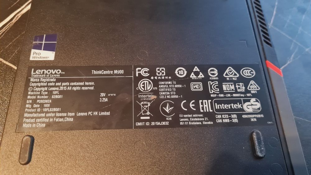 Lenovo ThinkCenter M900 Tiny pc