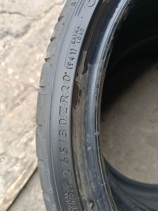 Летни гуми -2023г.-20цола-265/30-1бр.-210лв."DUNLOP"-като нови