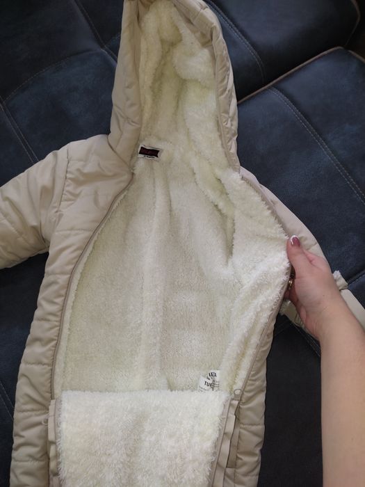 Детский зимний комбинезон с рождения до 12-13 месяцев. Новый