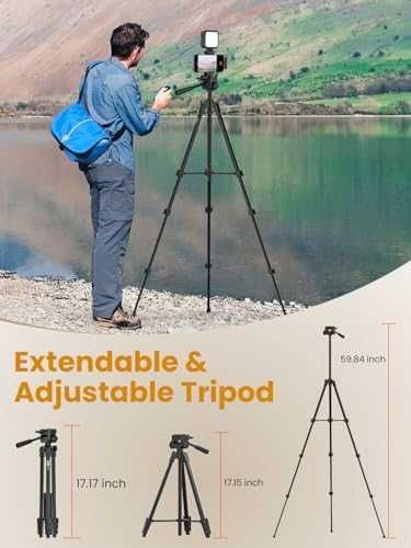 Нов TikTok YouTube влог комплект – статив, LED осветление и микрофон