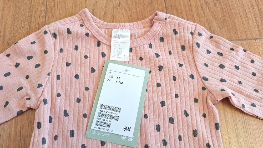 Set 2 bluze H&M, C&A , noi, marime 68, bumbac organic