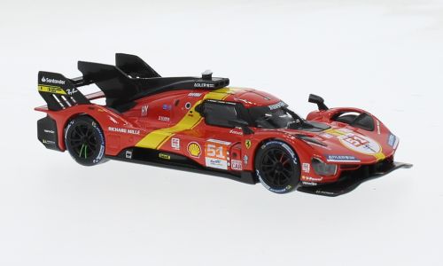 Macheta auto Ferrari 499P 24h Le Mans, 2023 #51 1:43 Bburago Signature