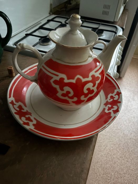 набор чайник и блюдо для бешбармака