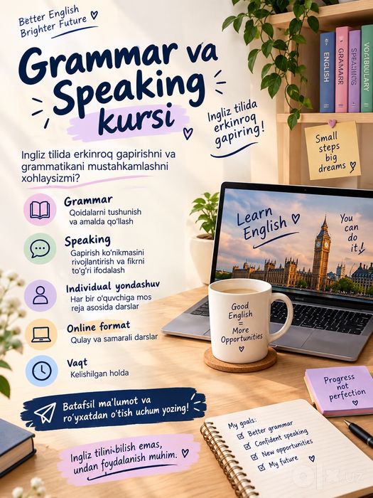 Hamyonbop grammatika va speaking kursi
