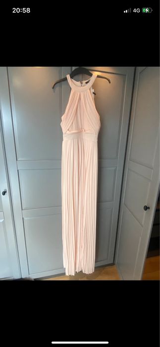 Rochie lunga de ocazie, roz,  marimea S