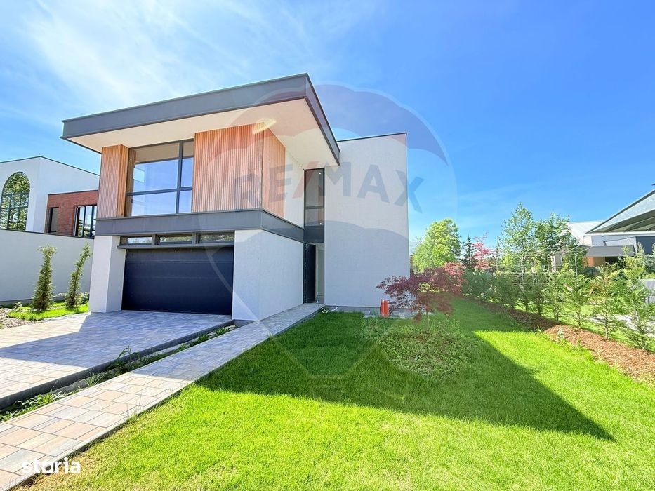 Vilă modernă de vânzare | 5 camere | Dumbrava Vlăsiei | Teren 750 mp