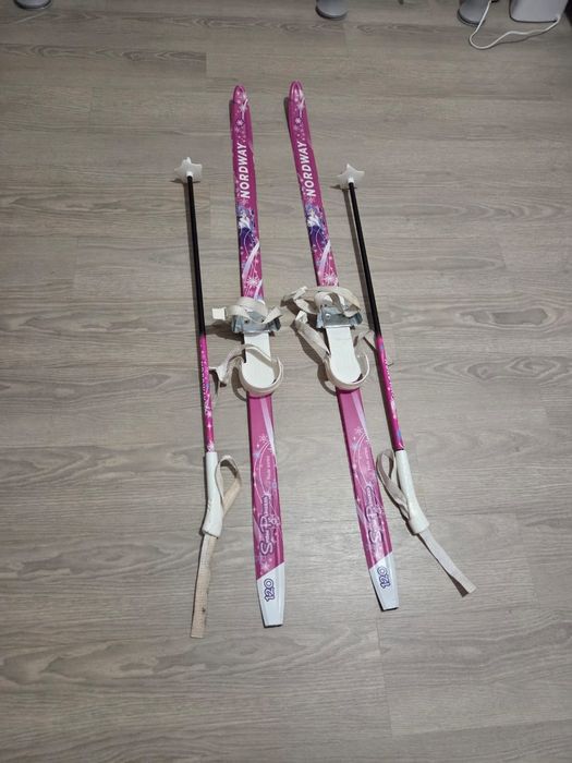 Лыжи детские с палками