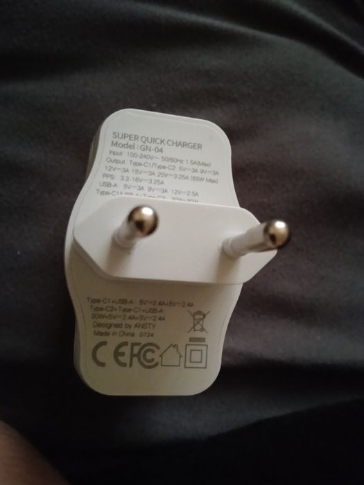 vând adaptor anstry 100w încărcare rapidă