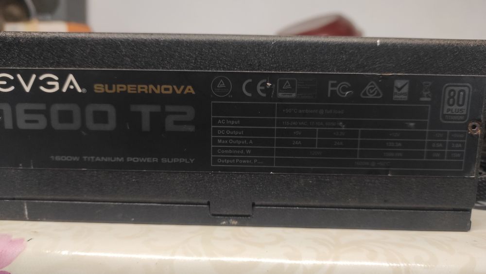 Sursa alimentare pc. EVGA supernova T2. 1600w