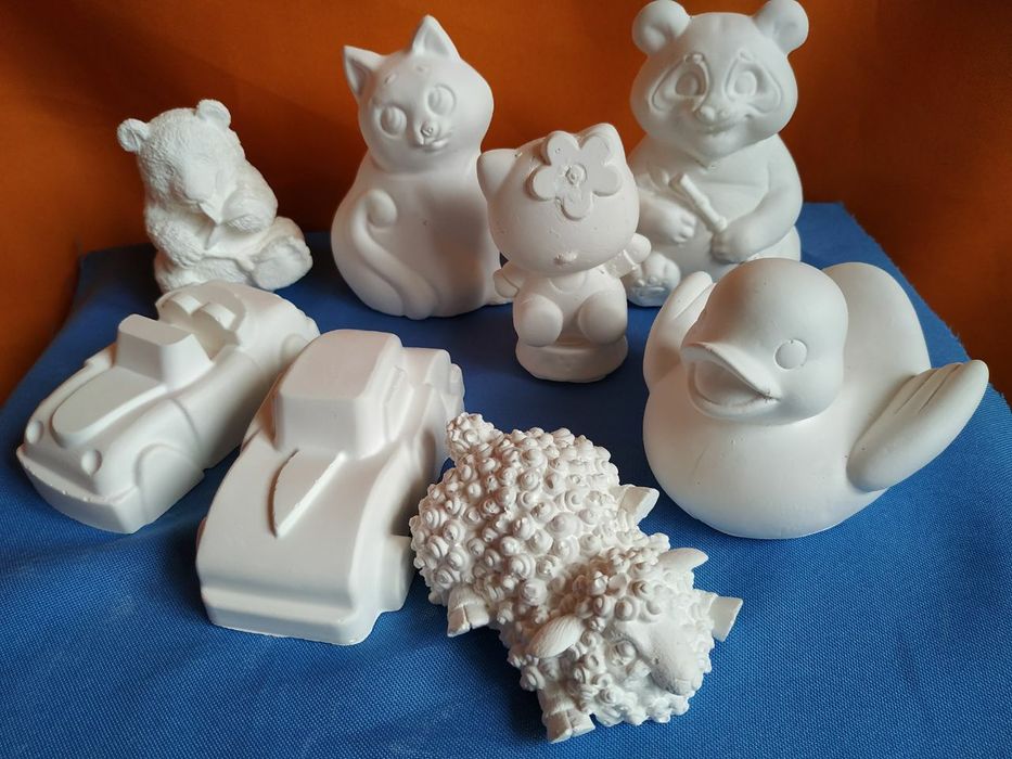 Фигурки раскраски из гипса. 3D
