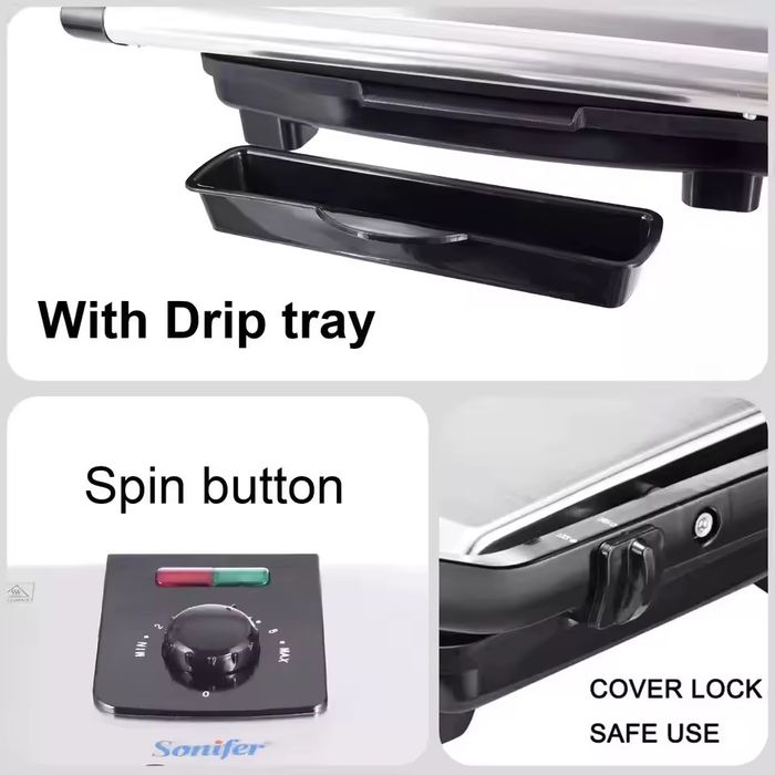 Доставка! Электрический Гриль  Sonifer SF-6012