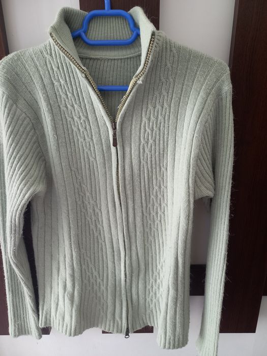 Pulovar subtire dama cu fermoar marime 46 - 48 XL