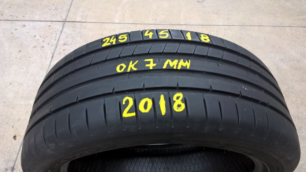 O anvelopa de vara 245 45 18 dunlop sport maxx RT2 profil 7 mm