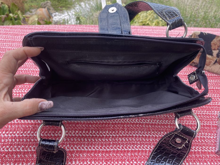 Дамска лачена ретро  чанта