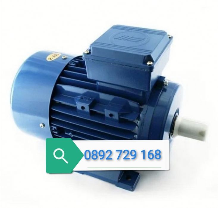 Ел.Двигател Монофазен Електромотор 3кW 1500 оборота с Шайба