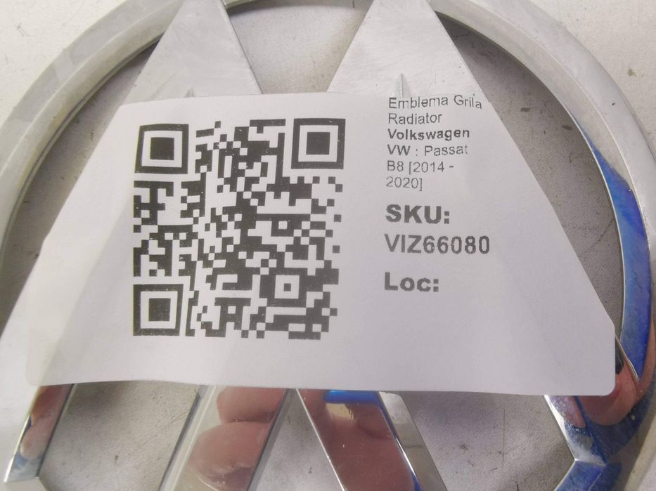 Emblema Grila Radiator Volkswagen VW  Passat B8 2014 2015 2016 2017 20