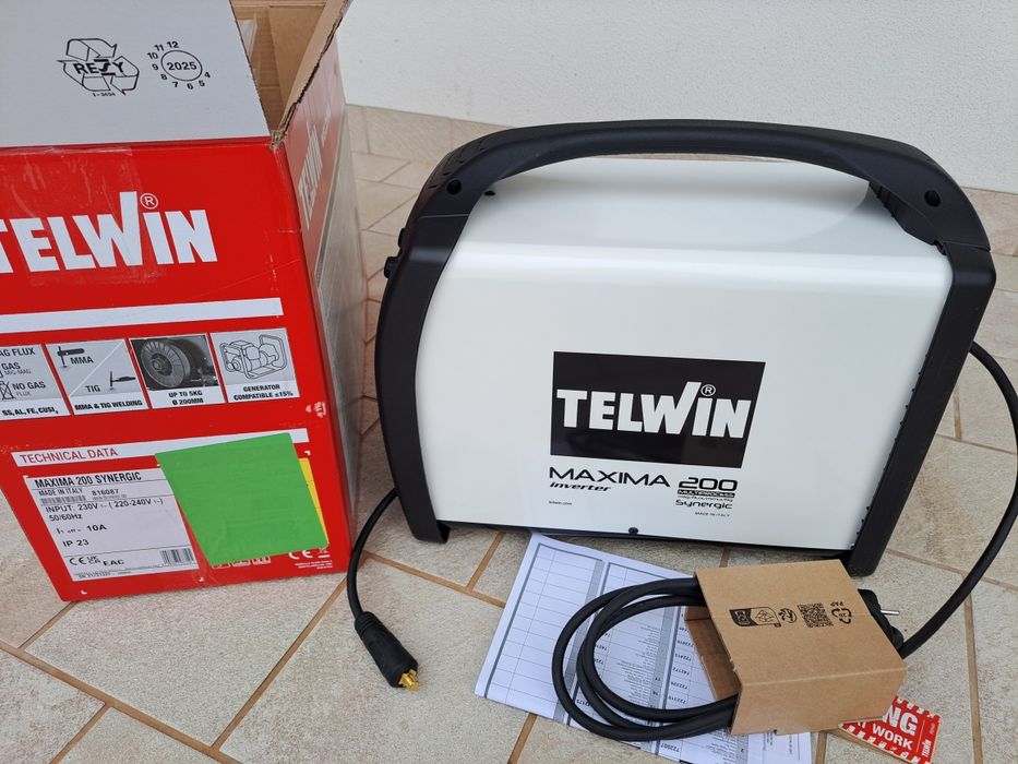Aparat de sudura Telwin Maxima 200 Synergic tip MIG-MAG Cod:816087 Nou