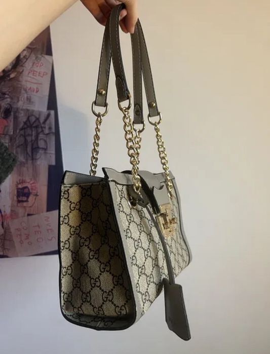 Geanta Gucci gri bej noua