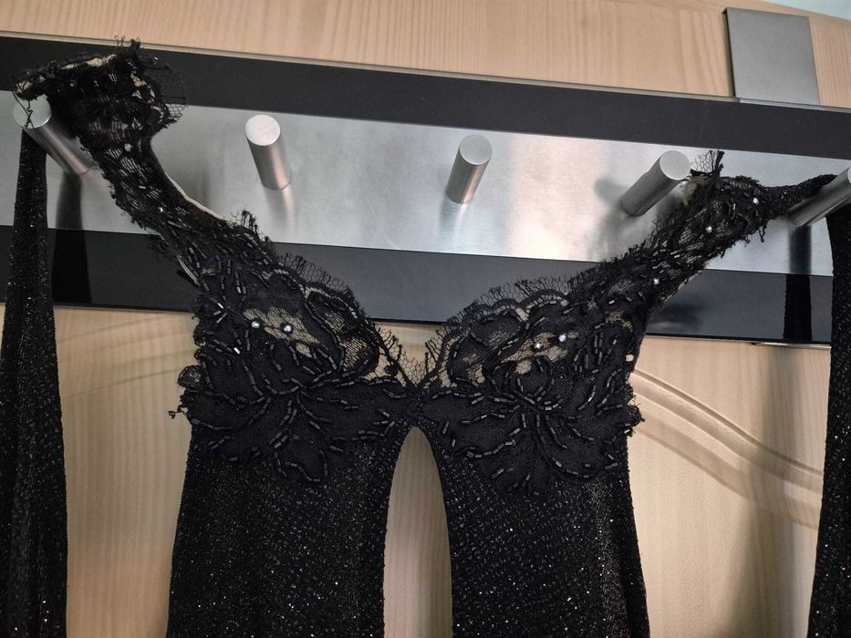 Бална/коктейлна черна рокля