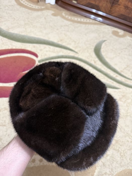 Норковая шапка мужская